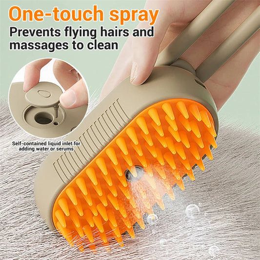 Cat Grooming Brush with Steam
